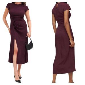 Reformation Frasier Dress – Prune | Size 22 | NWT